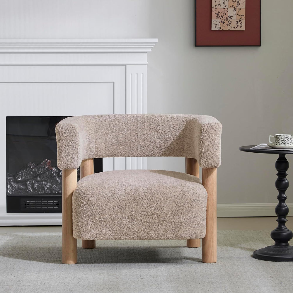 Christopher Knight Home Carly Low Profile Accent Chair, Round Backrest Side C...