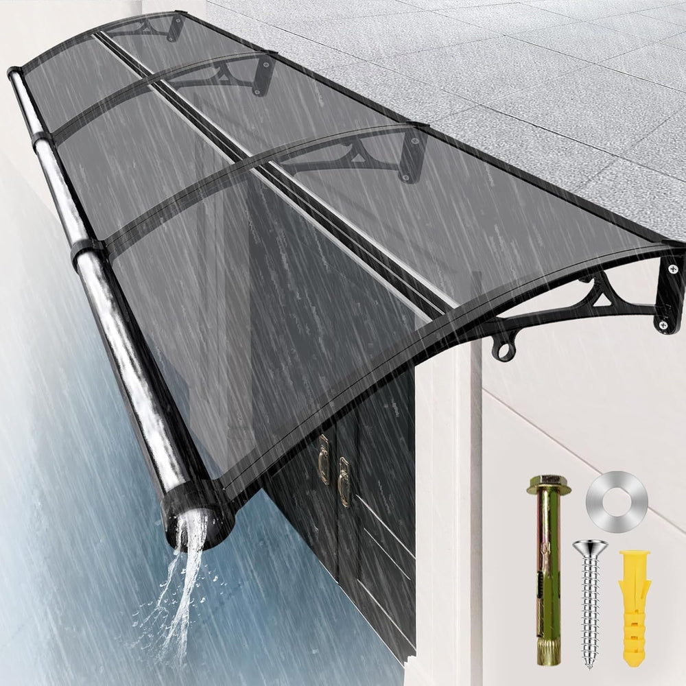 Window Awning & Door Canopy with Built-in Drainage System. UV, Rain &...