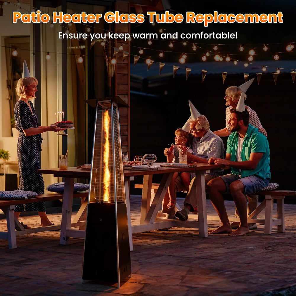 Patio Heater Glass Tube Replacement, 49.5 x 4" Patio Heater Replacement ...