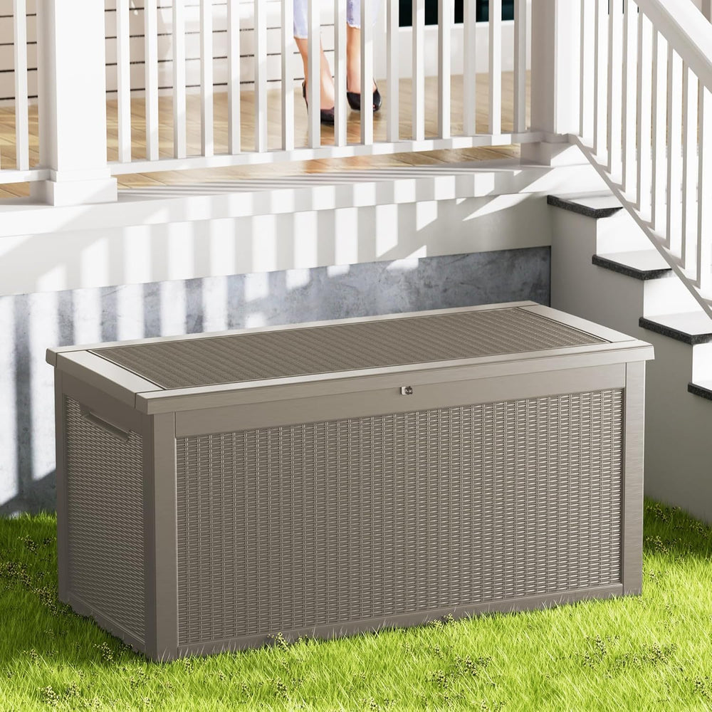 320 Gallon Outdoor Storage Box Wateproof, Extra Large Storage Organizer for P...