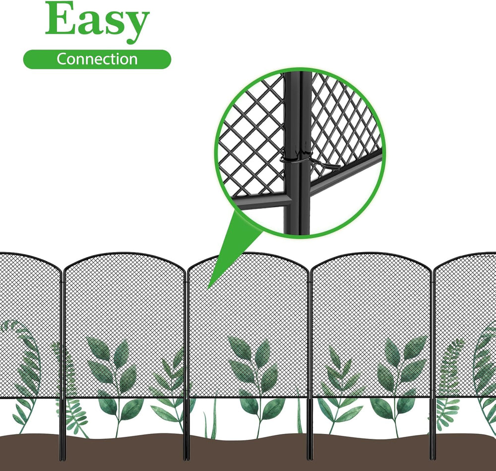 Mesh Decorative Garden Fence Fencing 24in (H) x 10ft (L) Dog Animal Barrier