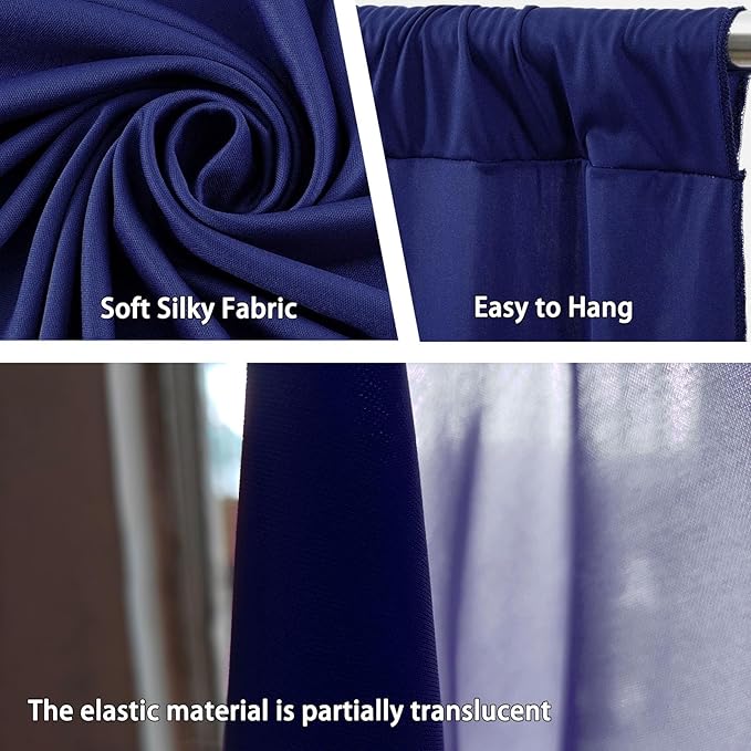 10 x 10 Feet Royal Blue Backdrop Curtain for Partie, Background Curtains for ...