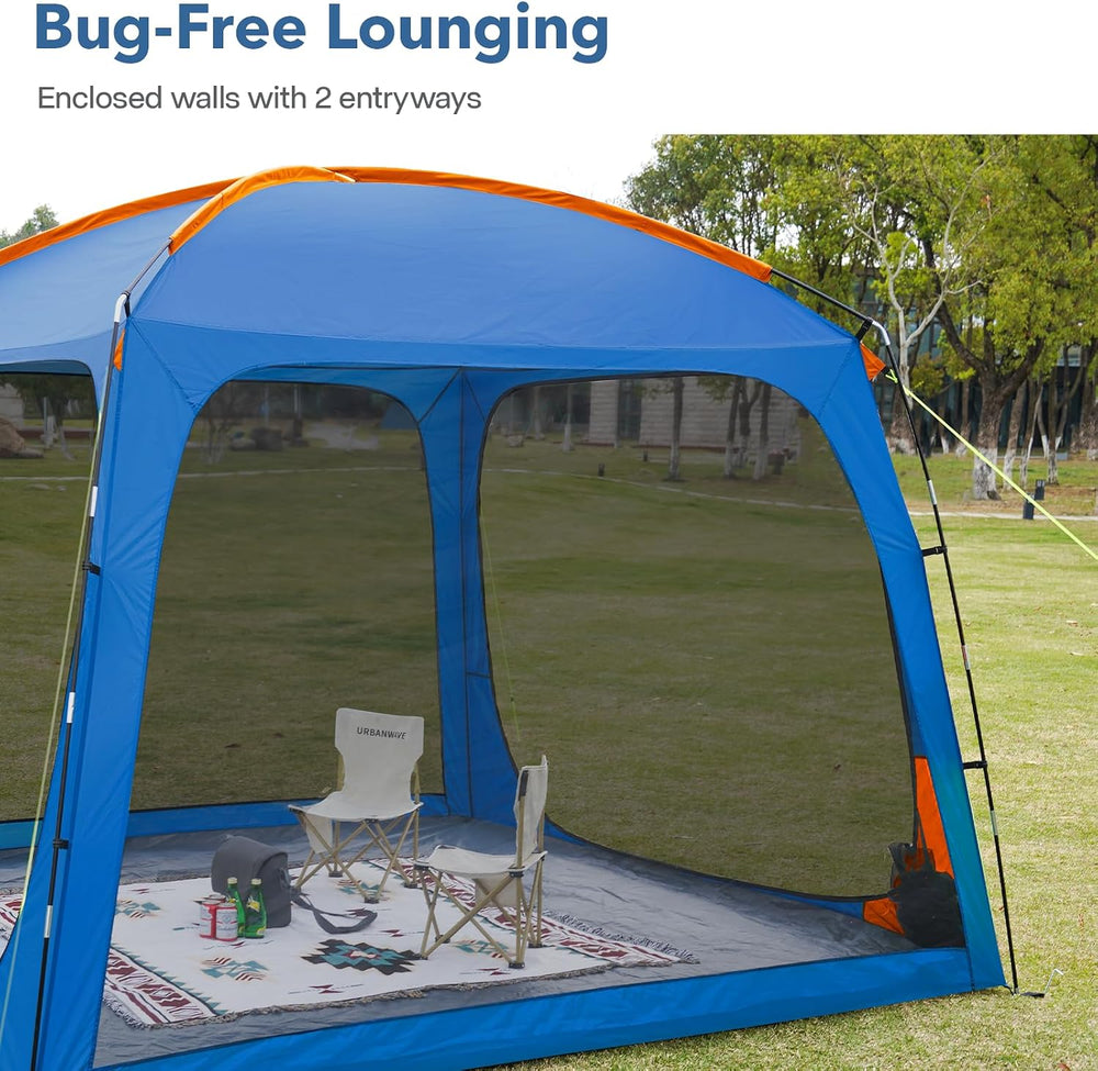 10 X 10ft Screen House Room for Camping, Screened Mesh Net Wall Canopy Tent, ...