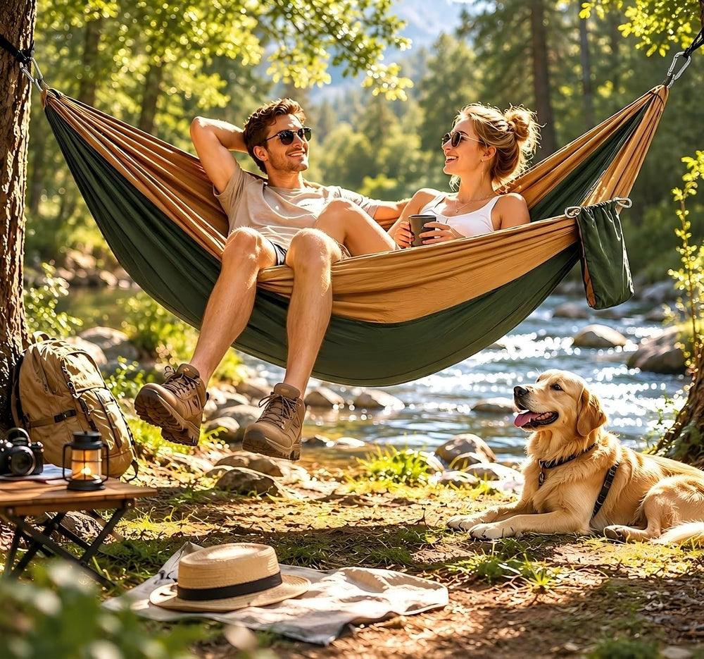 Large Single-Person Camping Hammock, an Outdoor Camping Essential，Fruit Green...