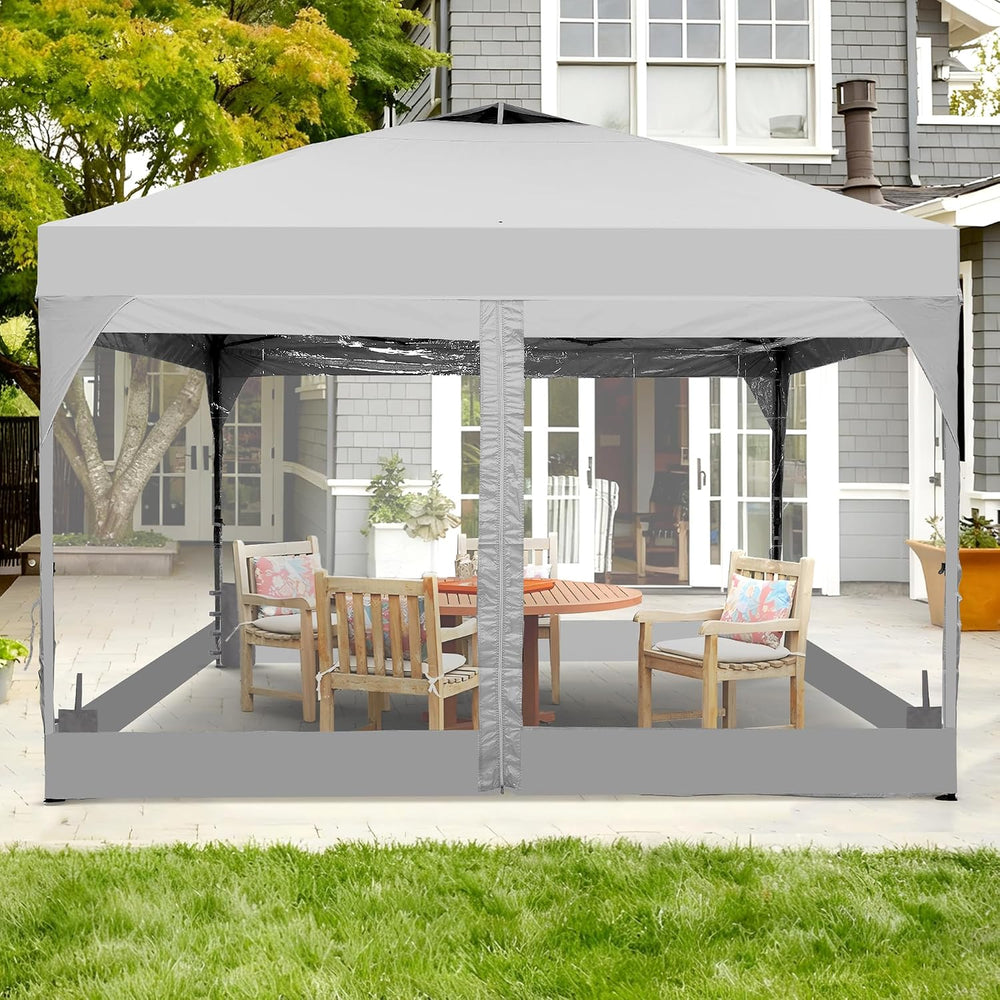 GDY 12x12 FT Pop Up Canopy Outdoor Tent with One Push Setup, Sunshine Setup G...
