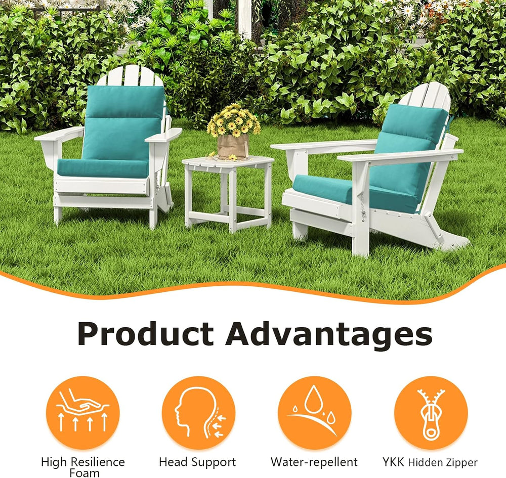 Unimatta Outdoor High Back Chair Cushion Seat Pads, 44 x 21 Inch Water-Repell...
