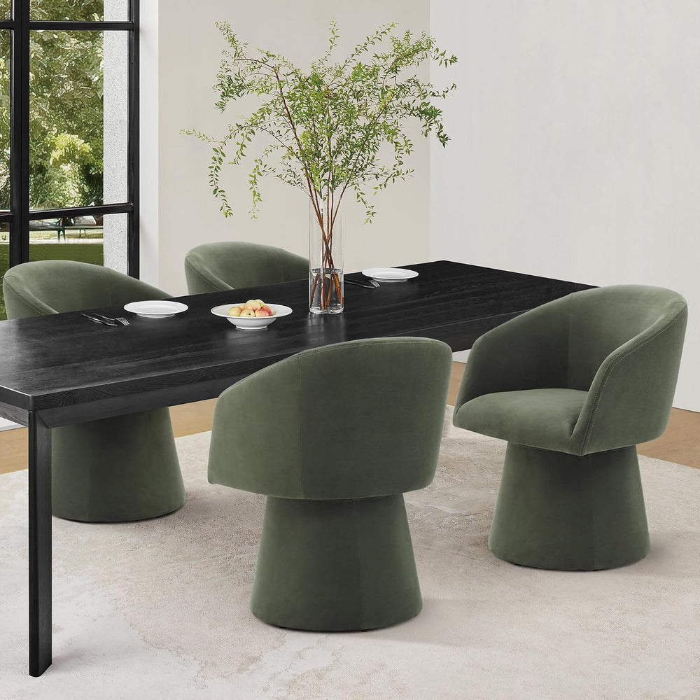 KISLOT Swivel Dining Chairs Modern Accent Armchair Side Deskchair for Diningr...