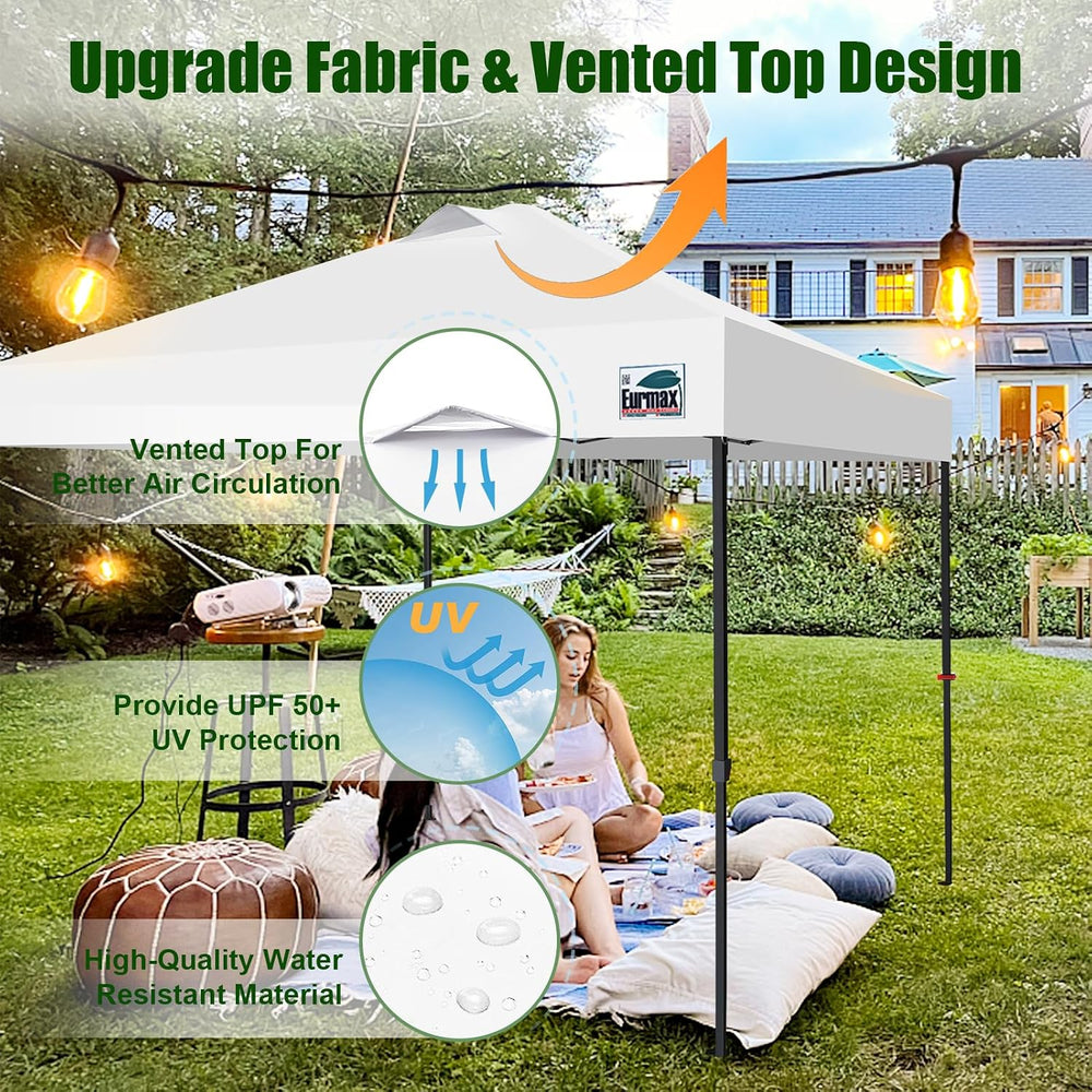 Eurmax USA NOMATTER ONE-Person Open&Close 10x10ft Pop Up Canopy Tent，Port...