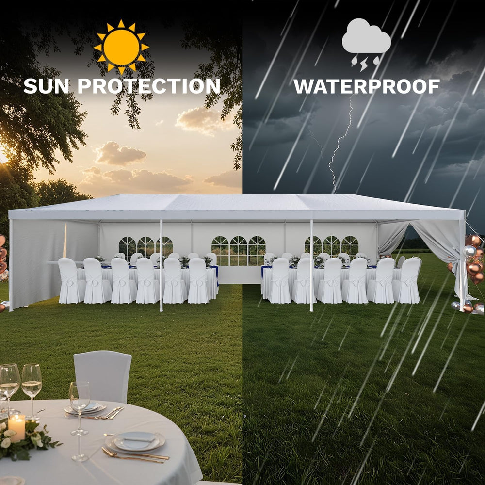Devoko 10x30 FT Outdoor Water & UV & Wind Resistant Party Tent