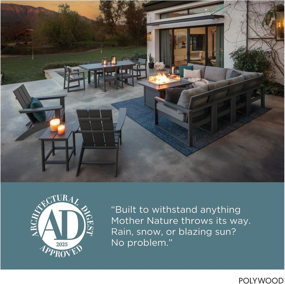 POLYWOOD AD4030TE Classic Outdoor Adirondack Chair, Teak