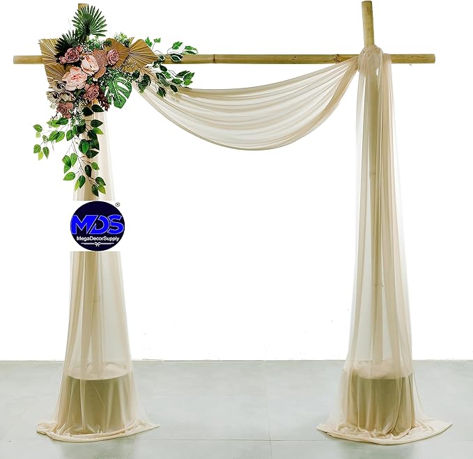 MDS Halloween Chiffon Draping Fabric - 2 Panel, 30" Wide x 50ft Long - S...