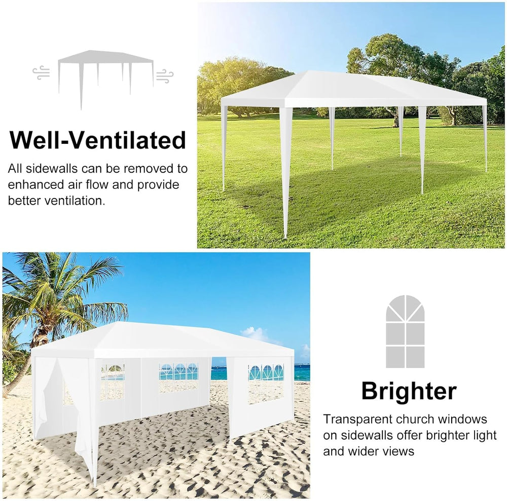 HOTEEL 10x20 Party Tent Outdoor Canopy Tents for Parties