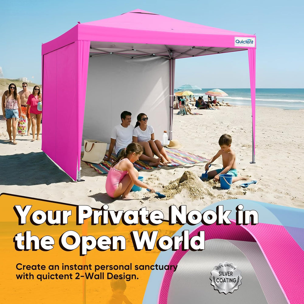 Quictent 10x10 Pop Up Canopy Tent with 2 Sidewalls