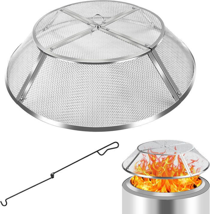 Fire Pit Spark Screen for Solo Stove Range Accessories, 15 Inch