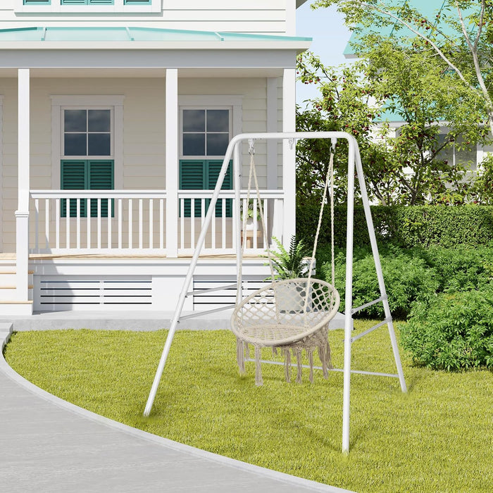 Outvita Metal A-Frame Hammock Chair Stand with 3 Hanging Holes