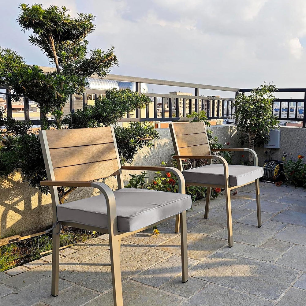Outdoor Cushion Covers 4 Pack Waterproof&Fade Resistant Zipper Patio Furn...