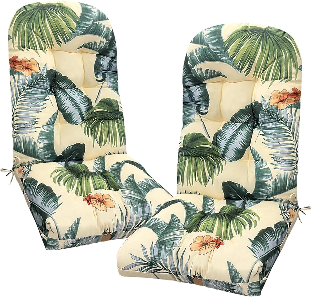 Outdoor Adirondack Chair Cushion Set of 2 Waterproof Replacement Cushions for...