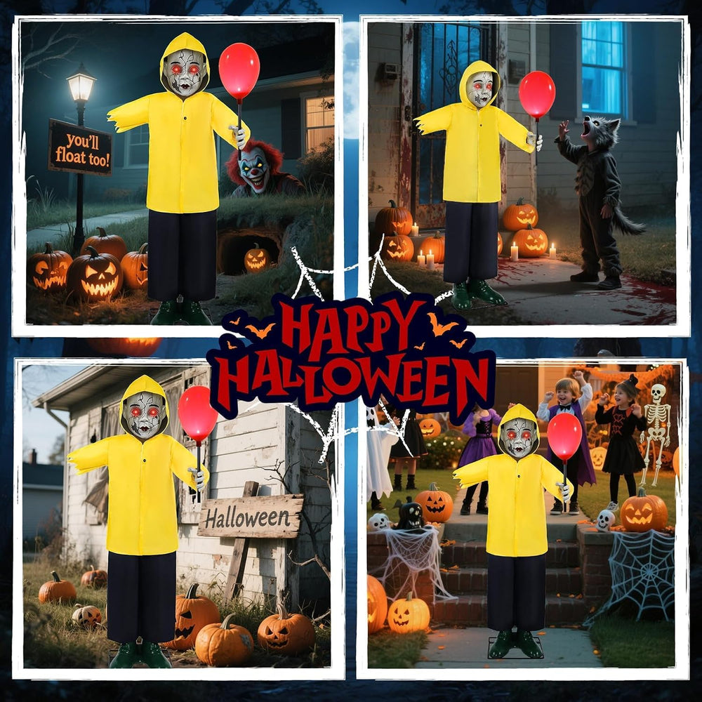Halloween Animatronics Decorations 4FT Life Size Animated Props