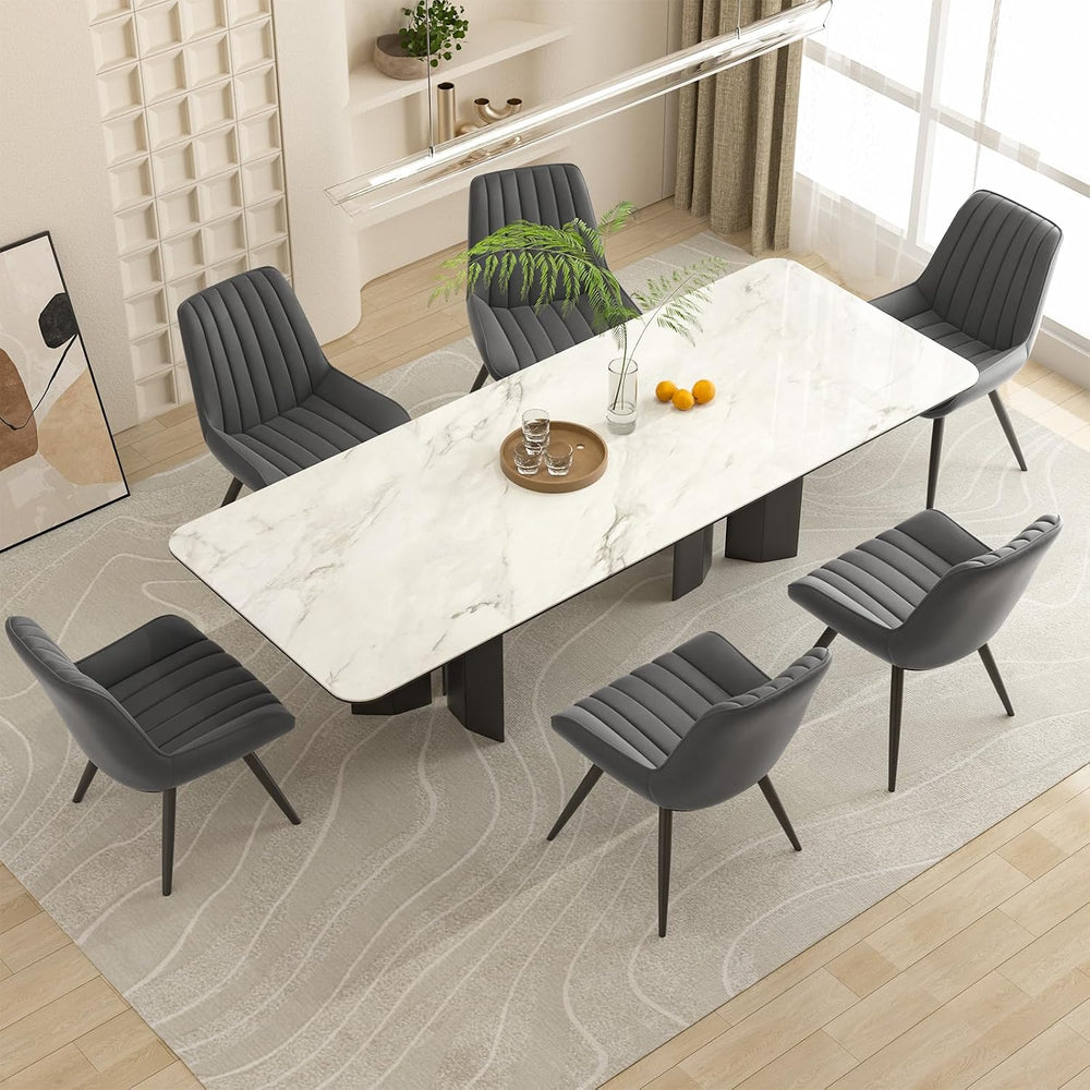 Nalupatio Modern Dining Chairs Set of 4, Comfy Dining Room Chairs with Thick ...