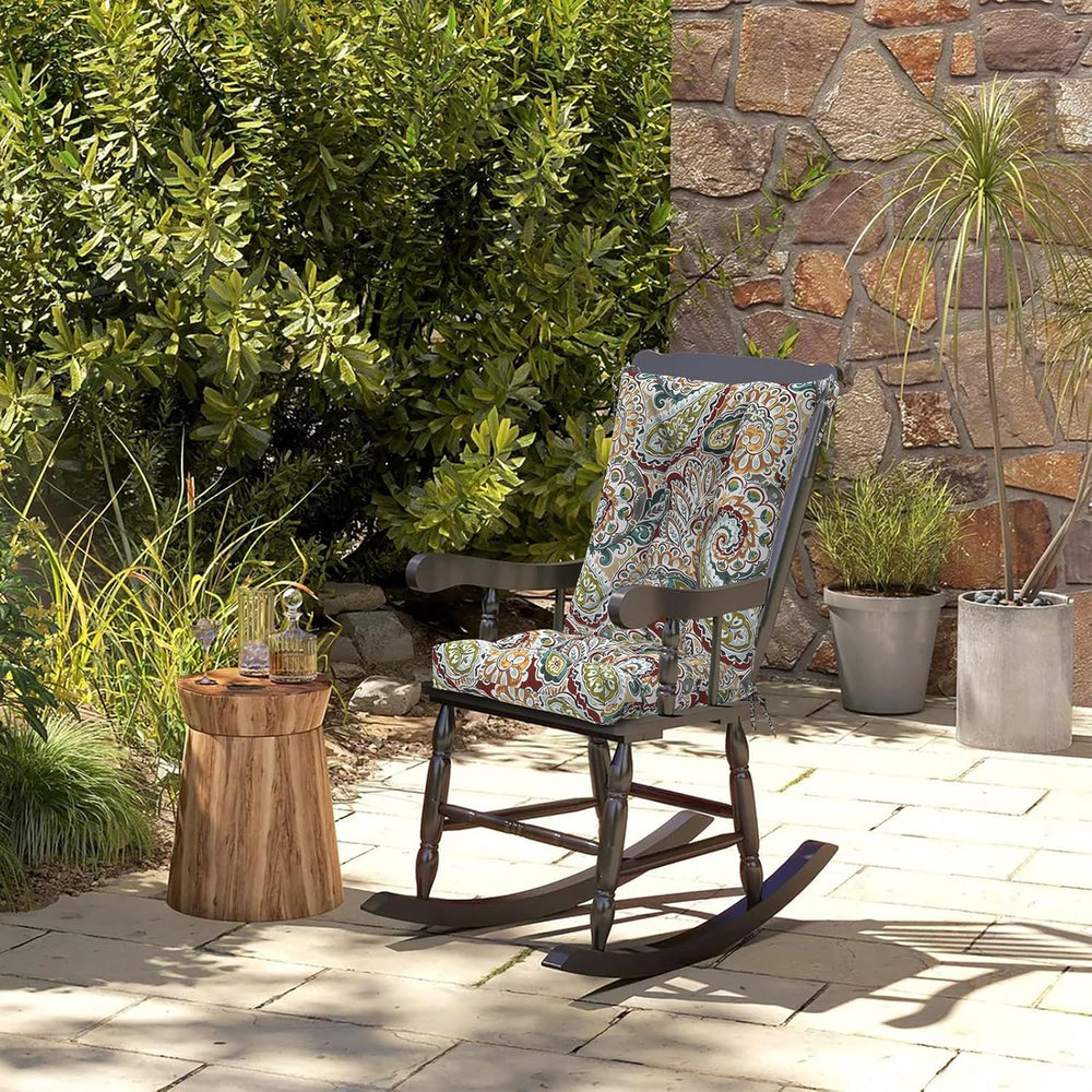 DYTXIII Set of 2 Rocking Chair Cushions for Outdoor/Indoor Use,Water Resistan...