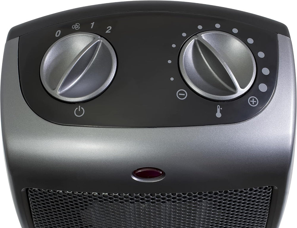 Lasko Portable Indoor Ceramic Space Heater - 9” - 754201 - Dark Gray