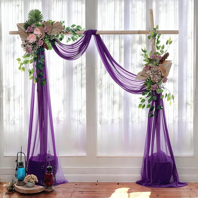 MDS Halloween Chiffon Draping Fabric - 2 Panel, 30" Wide x 30ft Long - S...