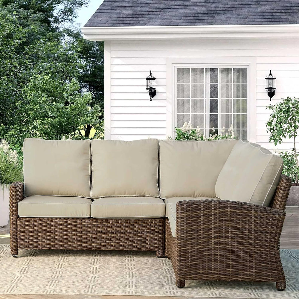Porch Shield Patio Seat Cushion Covers 4 Packs, 20"x18"x4", Beige