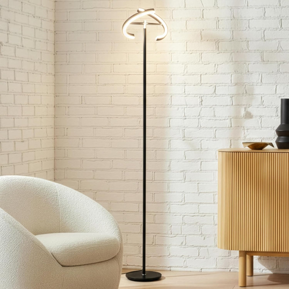 Brightech Halo Split Modern Bright LED Torchiere Floor Lamp for Offices - Dim...