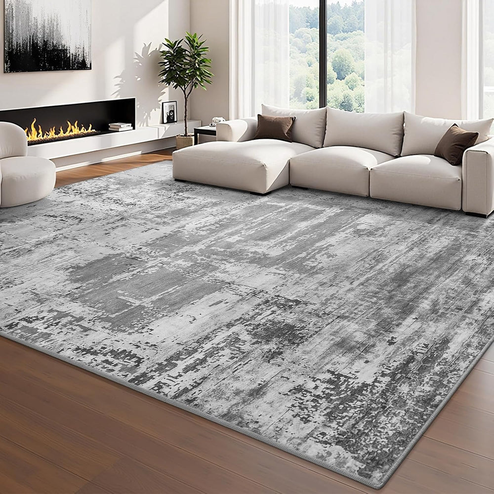 HOMORE 6x9 Area Rug Grey Rugs for Living Room Modern Carpet for Bedroom