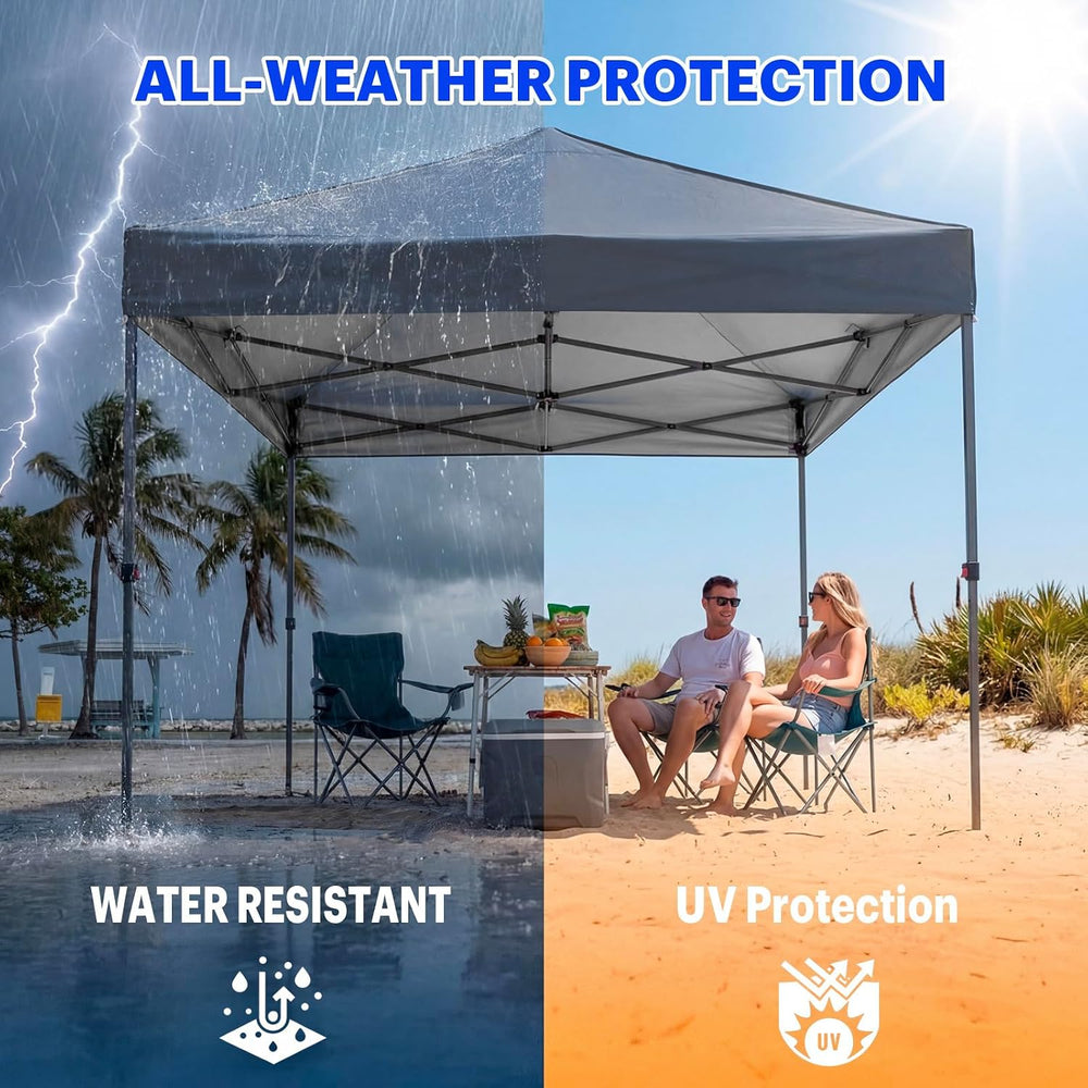 10x10ft Replacement Canopy Top with Air Vent— Instant Canopy Top Cover ONLY,C...