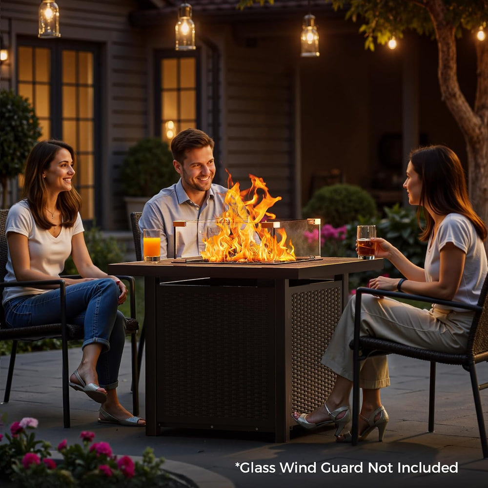 BALI OUTDOORS Propane Gas Fire Pit Table
