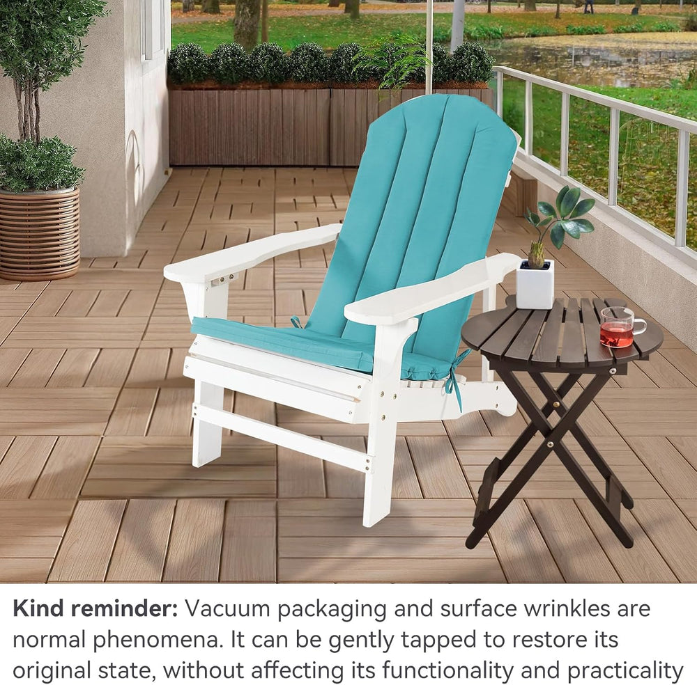 Adirondack Chair Cushion Set of 2 Indoor Outdoor Furniture Cushions Rocking C...