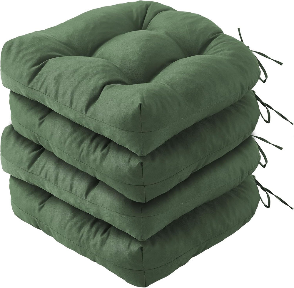 IPYNBAP Outdoor Chair Cushions Set of 4, Patio Chair Cushions with Ties, 19x1...