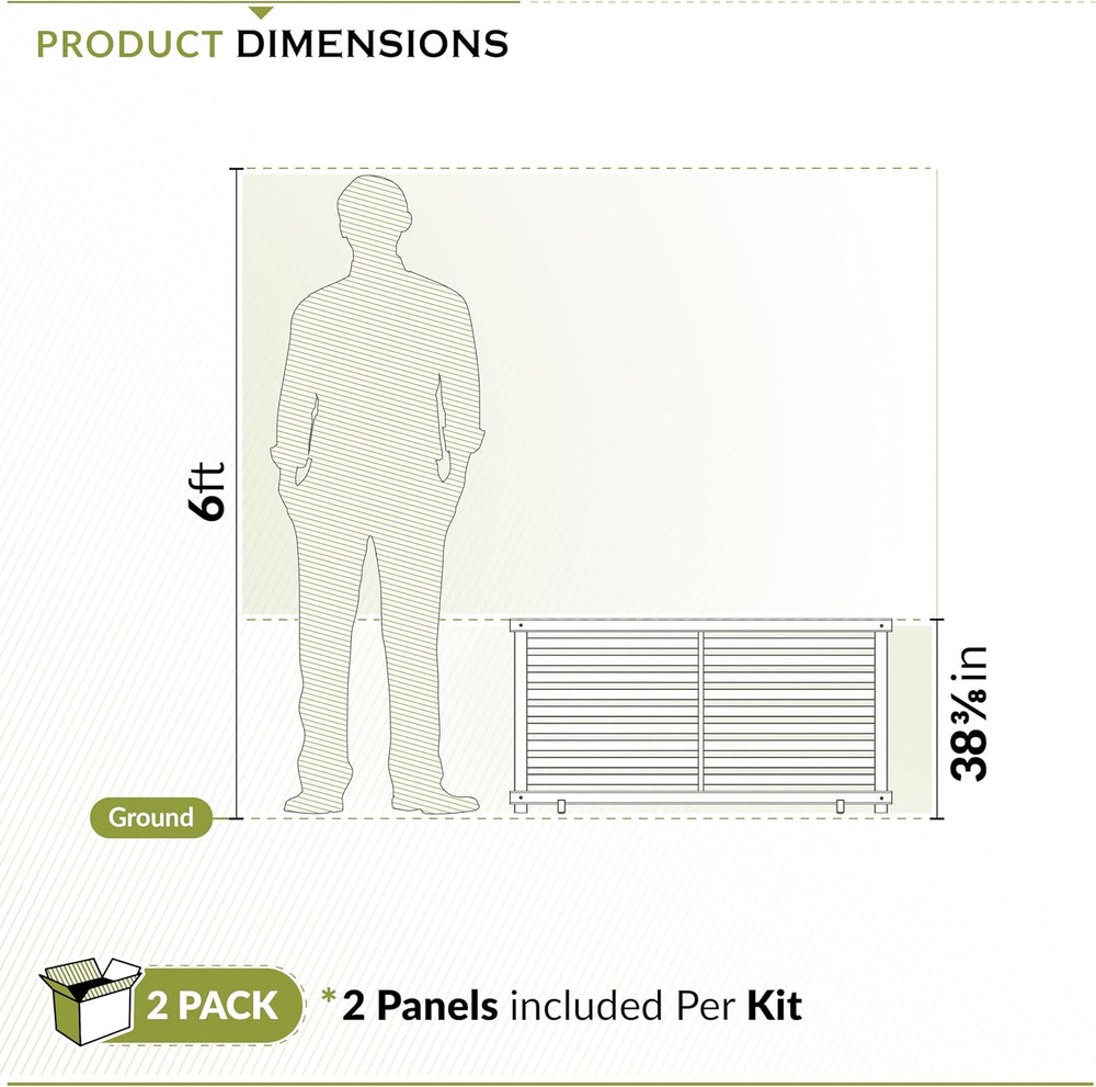 Zippity Portable Puppy Slatted Fence, Charcoal Vinyl DIY Freestanding Kit