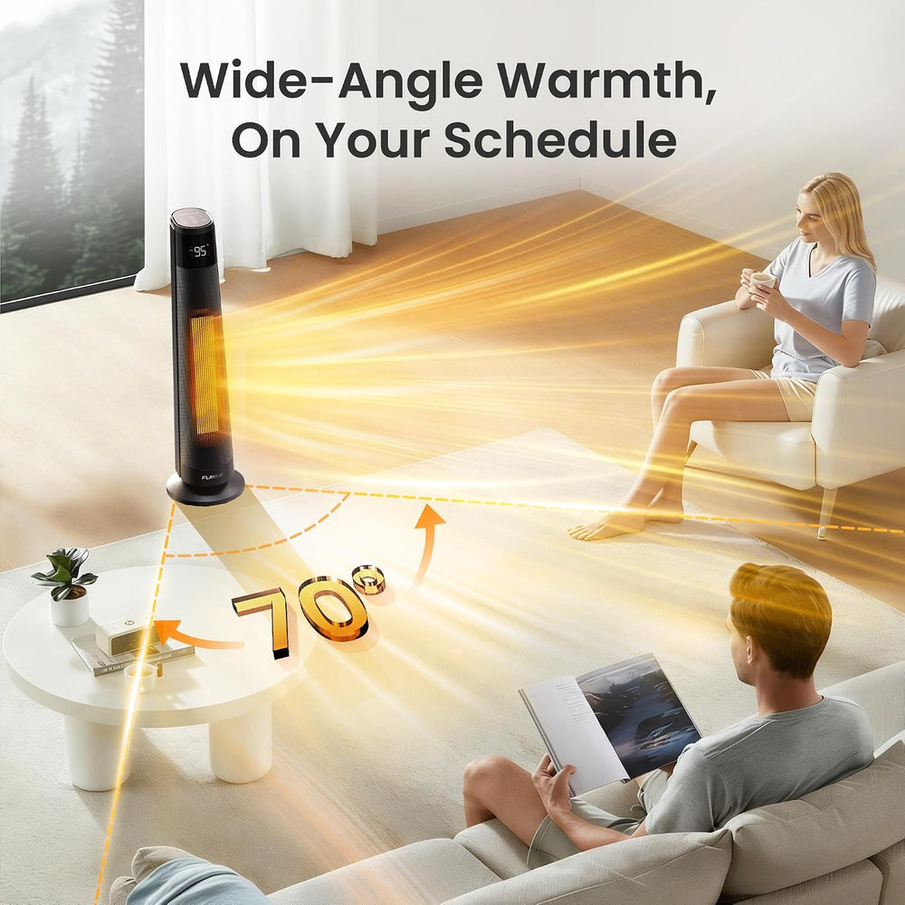 FLANUR 1500W Space Heaters for Indoor Use Large Room, WIFI Electric Heater wi...