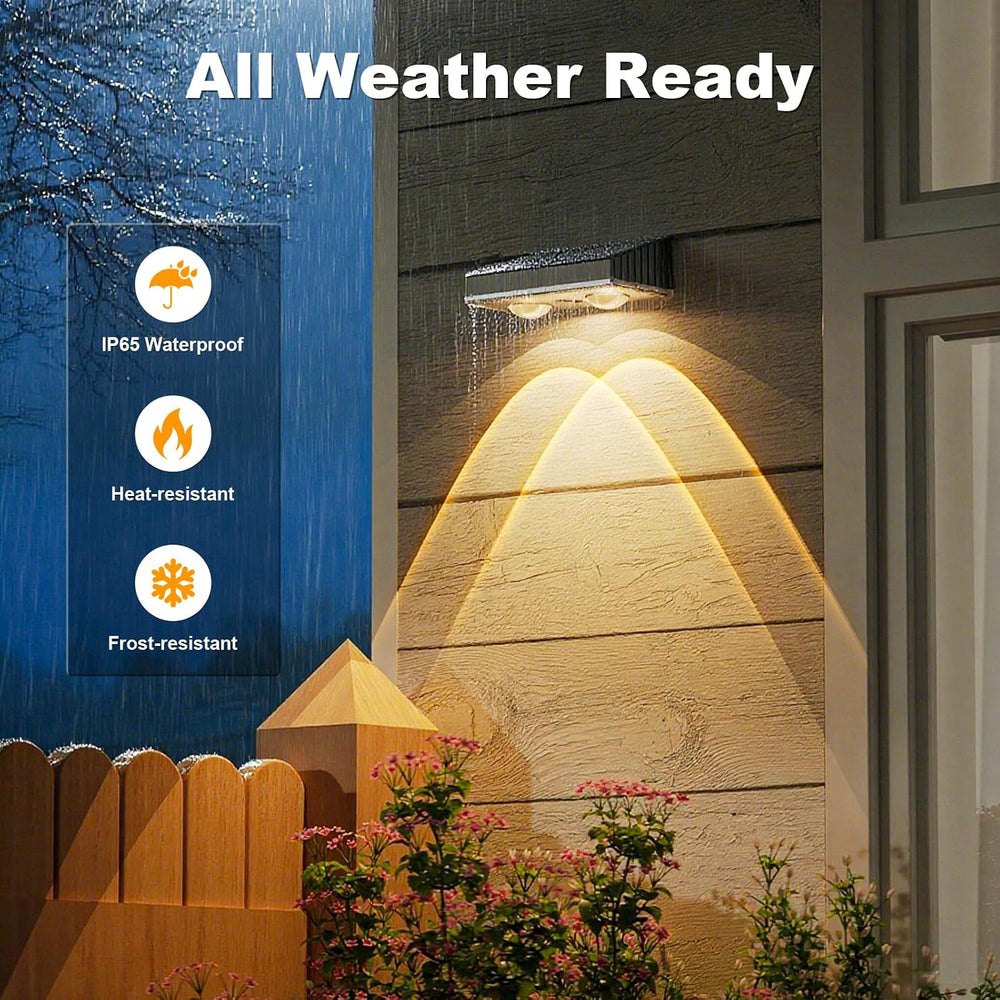 NIORSUN Solar Fence Lights,16 Pack Deck Light,Led Lights Warm White Outdoor W...