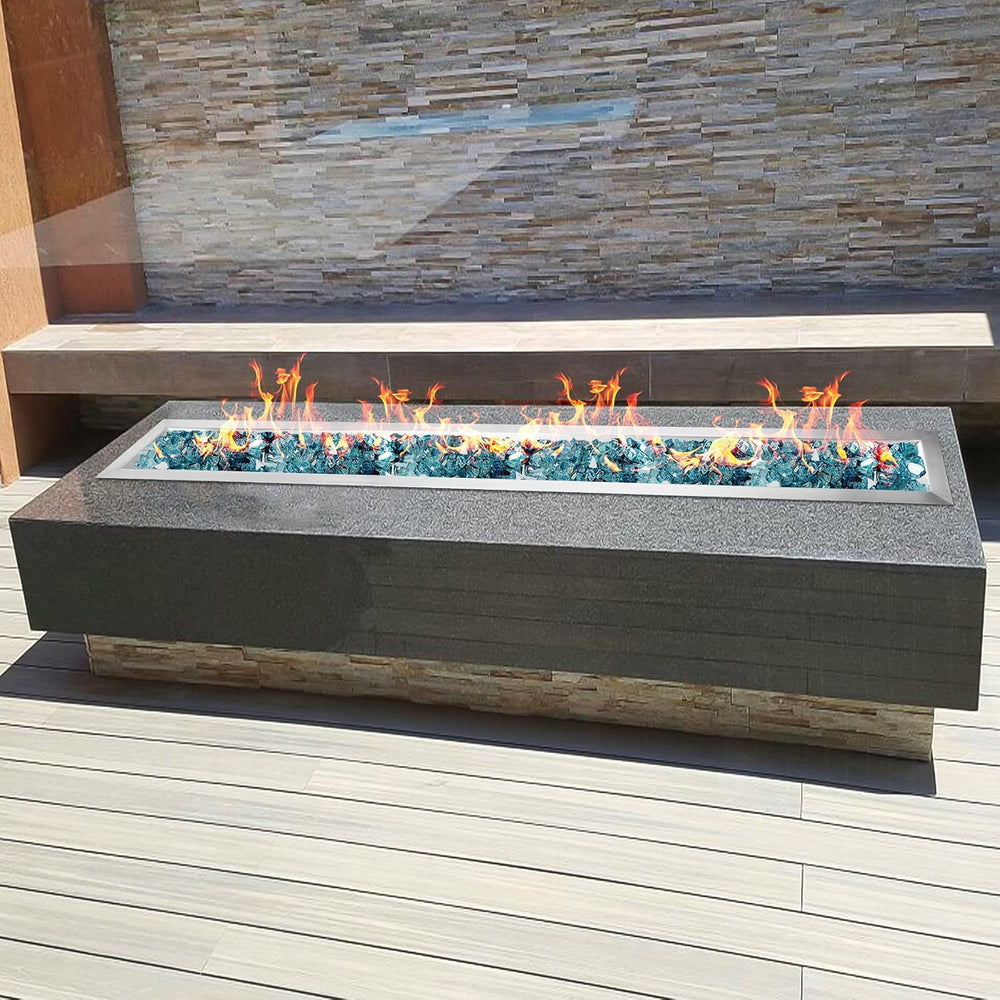 Stanbroil 60 by 6-Inch Linear Trough Drop-in Fire Pit Pan and Burner