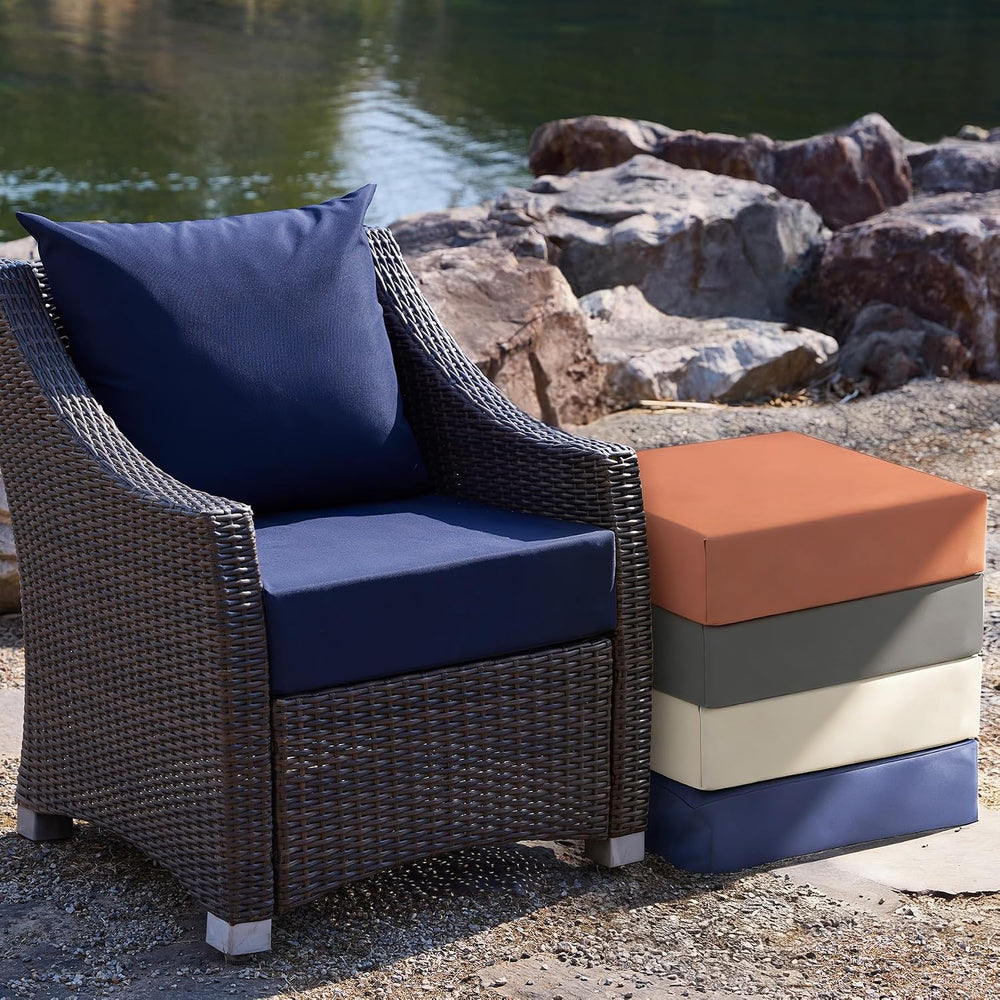 Outdoor Chair Cushions, Waterproof & Fade Resistant Patio Cushions