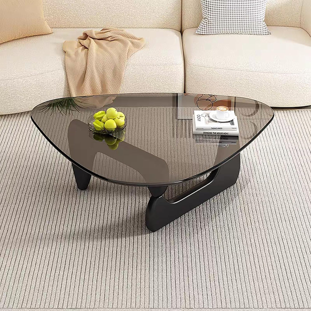 Modern Glass Coffee Table, Mid Century Coffee Table, Small Coffee Table for L...