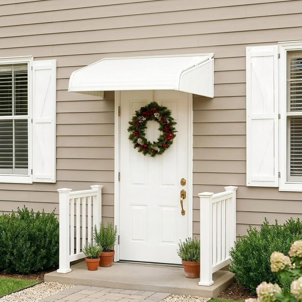 Kozyard Window Awning 48" W x 40" D with 2 Side Wings