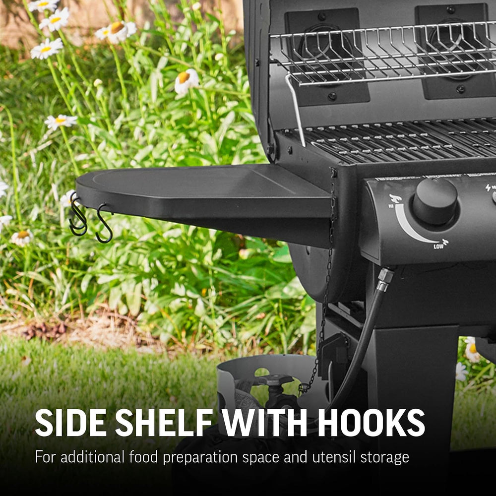 Char-Griller® Dual-Function 2-Burner 24,000 BTU Propane Gas and Charcoal Comb...