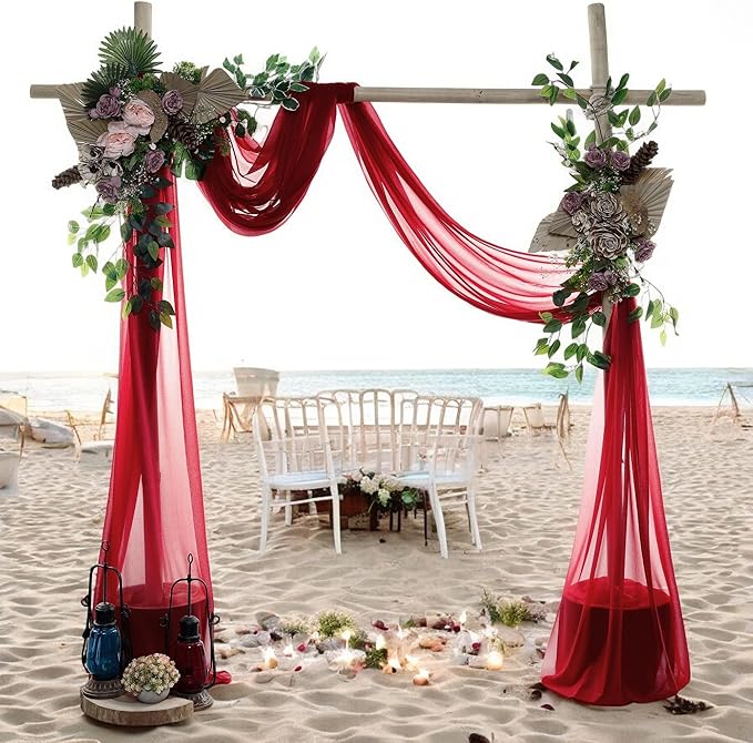 MDS Halloween Chiffon Draping Fabric - 2 Panel, 30" Wide x 30ft Long - S...