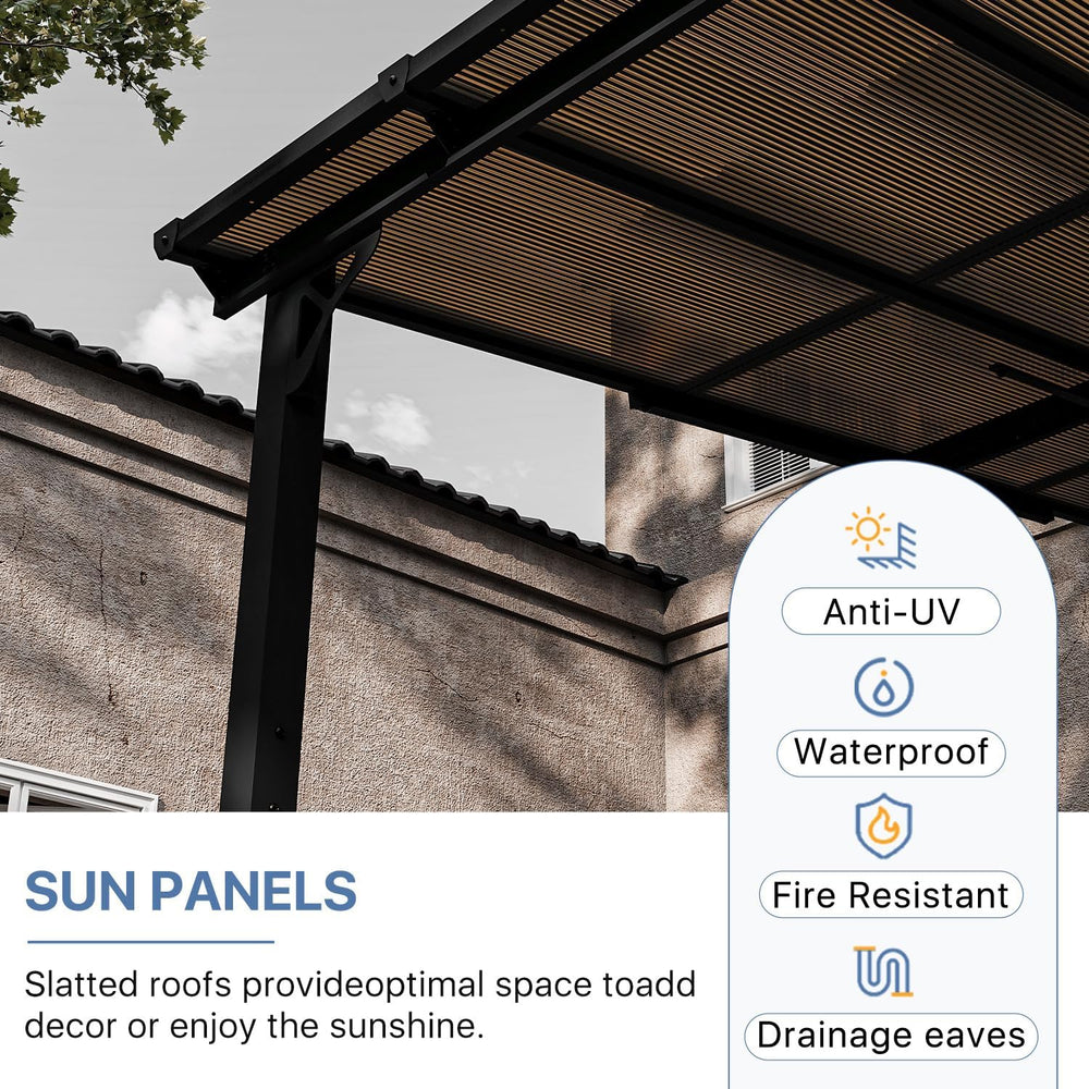 Gazebo for Patio 10' x 20', Gazebo Pergola with Sloped Roof, Large Wa...