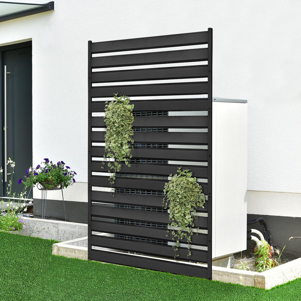 72" H x 38" W Air Conditioner Fence Screen Trash Can Privacy Fence ...