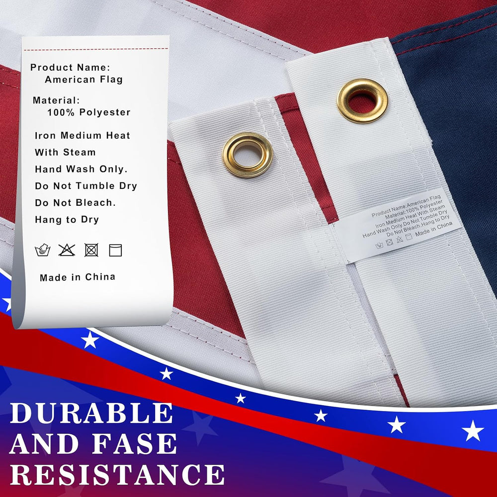 High Wind American Flag for Outdoor 30x50 Ft - Heavy Duty Allegiance US Flag ...