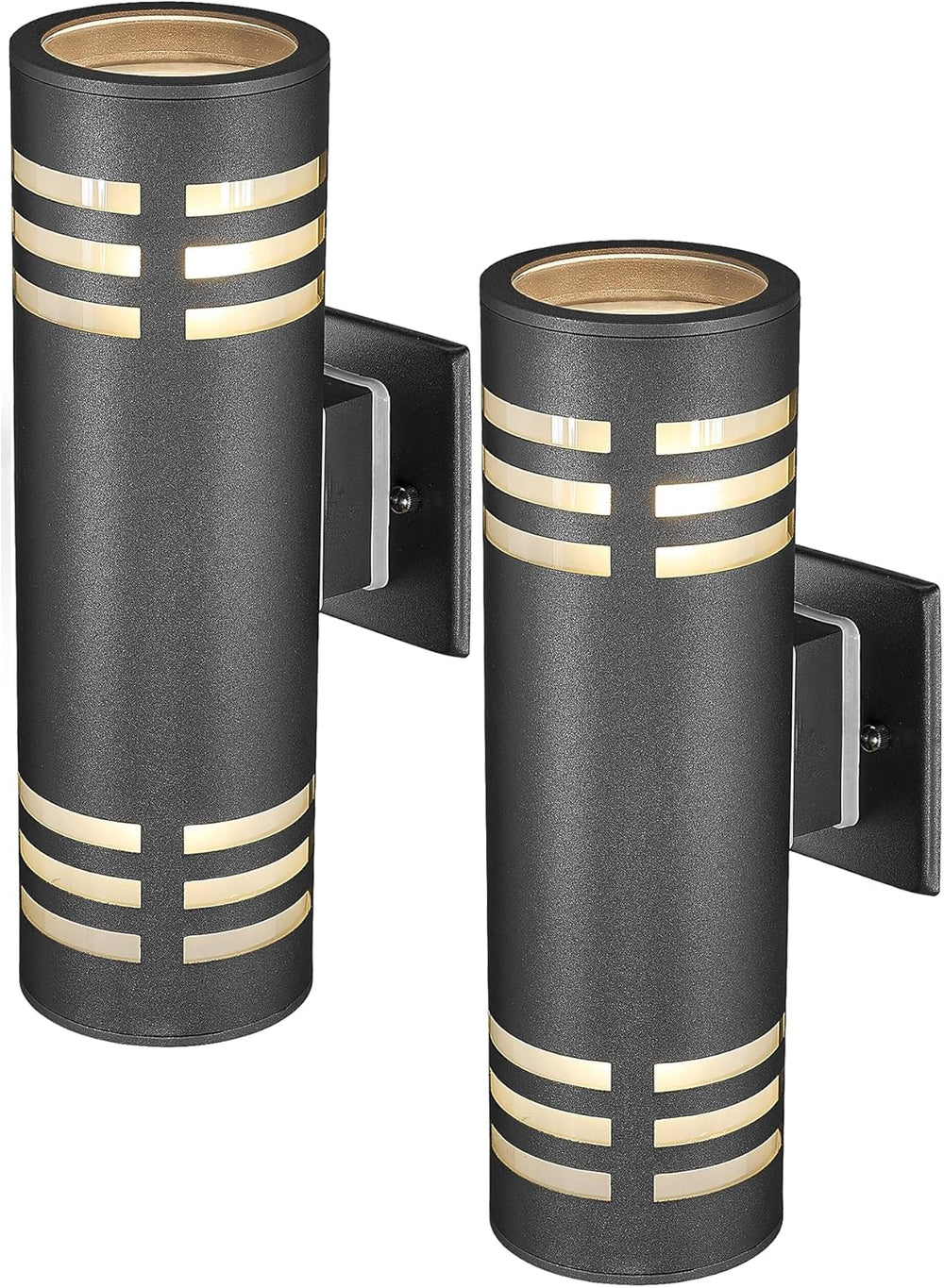TENGXIN Outdoor Exterior Wall Light,Up and Down Cylinder Modern Porch Light,S...