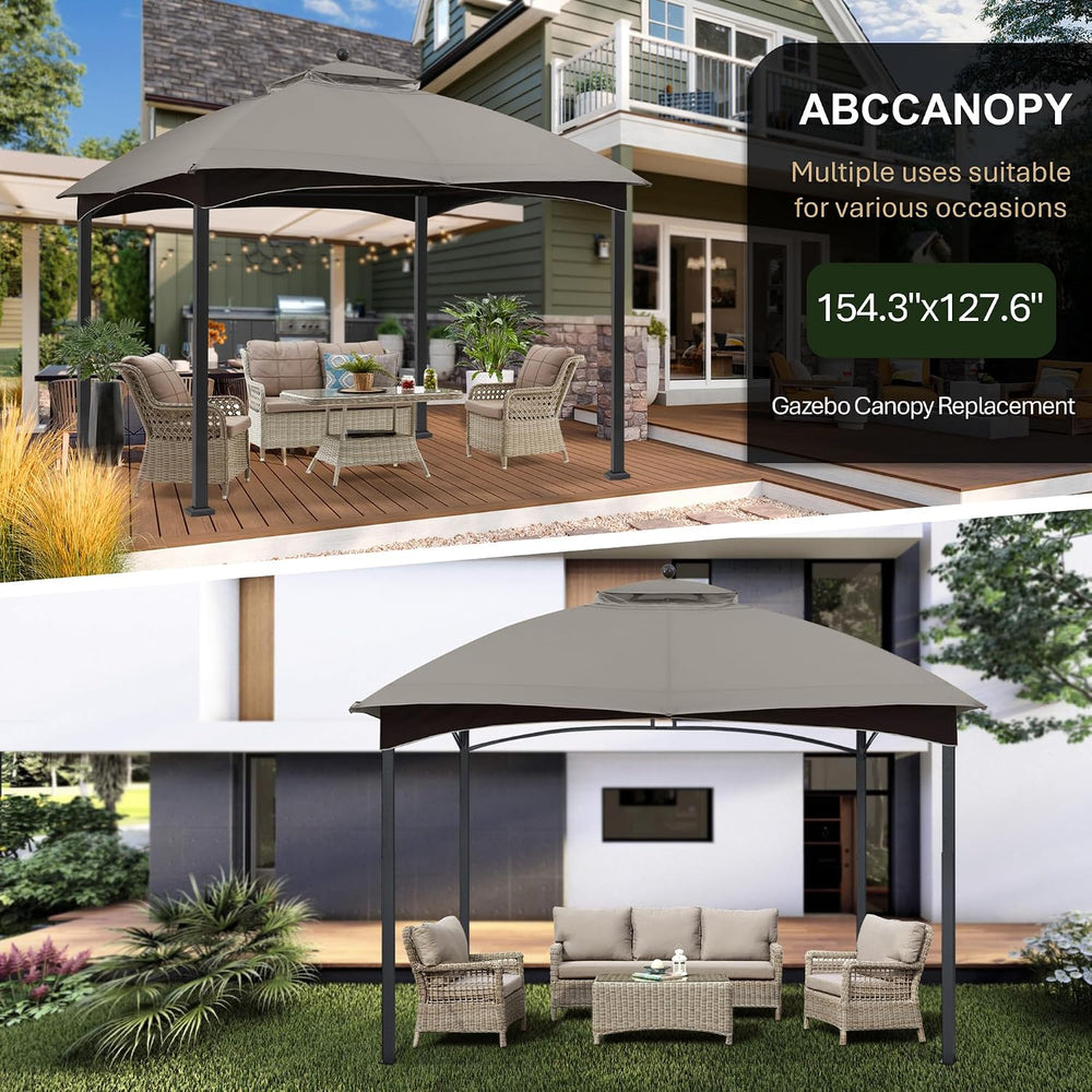 ABCCANOPY Gazebo Replacement Canopy for #GF-12S004B-1, Gray