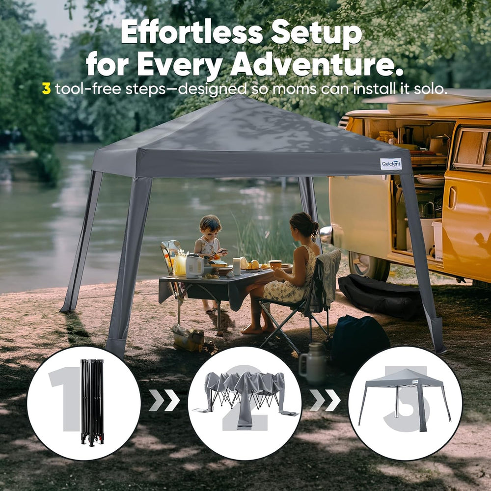 Quictent 10x10 Slant Leg Pop Up Canopy Tent
