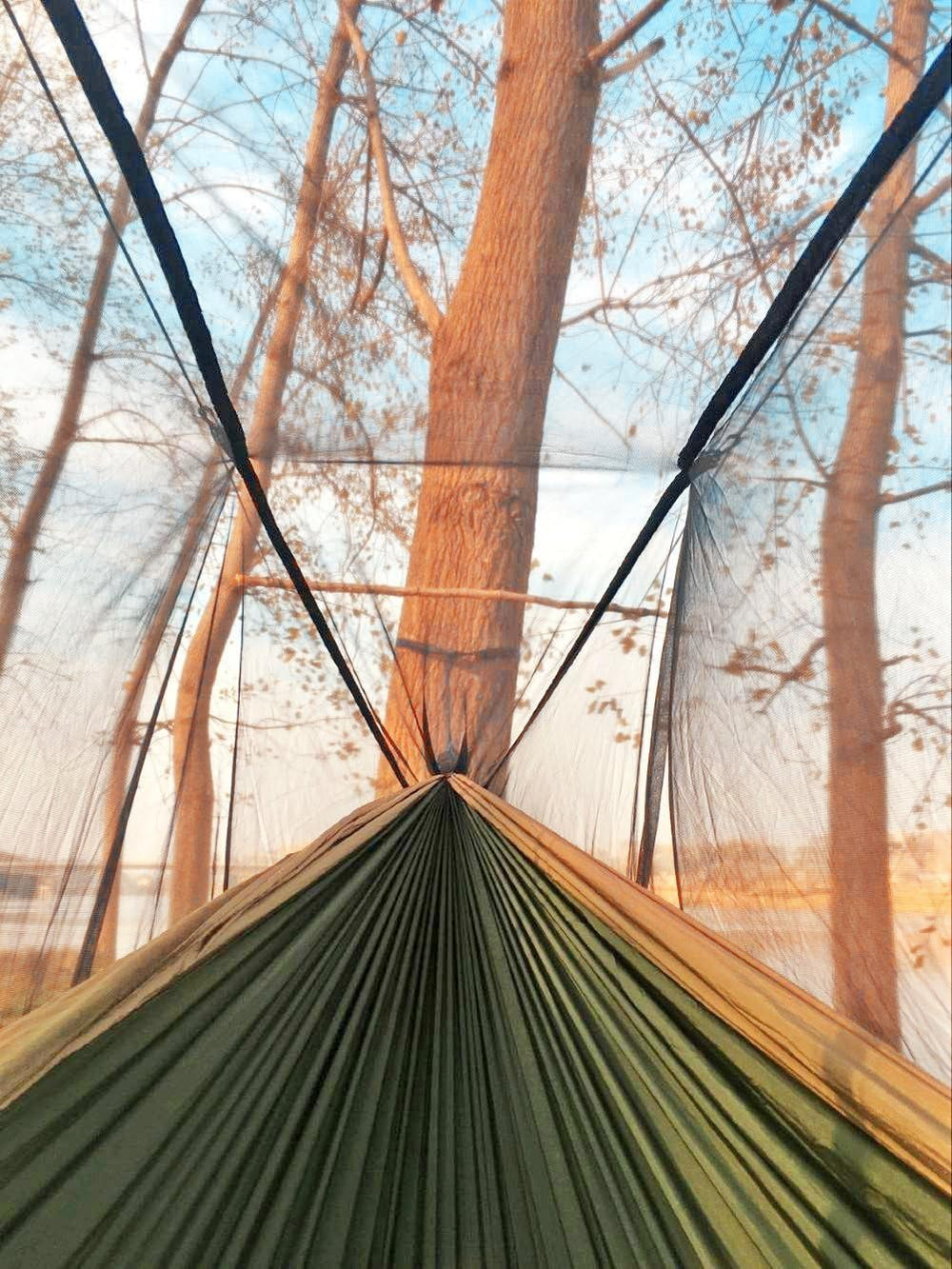 Sunyear Camping Hammock, Portable Single & Double Hammock with Net, 2 Per...