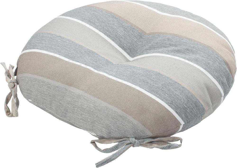 Bistro Chair Cushions 15 inch,Set of 2,Tufted Round Chair Cushions with Ties,...